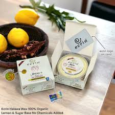 Ecrin Organic Halawa Wax - 100% Lemon & Sugar Base - Free Delivery- 225 gram